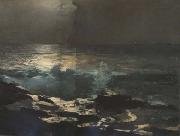 Winslow Homer Moonlight,Wood Island Light (mk44) oil painting picture wholesale